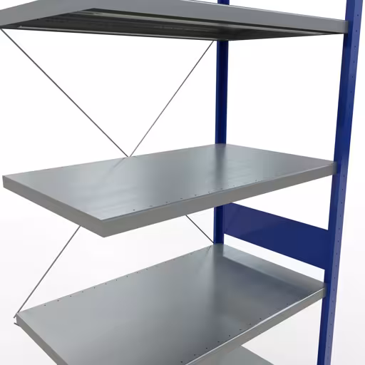Figure n° 15 de l'article, Étagère MULTIplus330 système enfichable, 3000 x 1000 x 600 mm, 7 étagères, RAL 5010 bleu gentiane/galvanisé du groupe de produits système enfichable de Schulte Lagertechnik