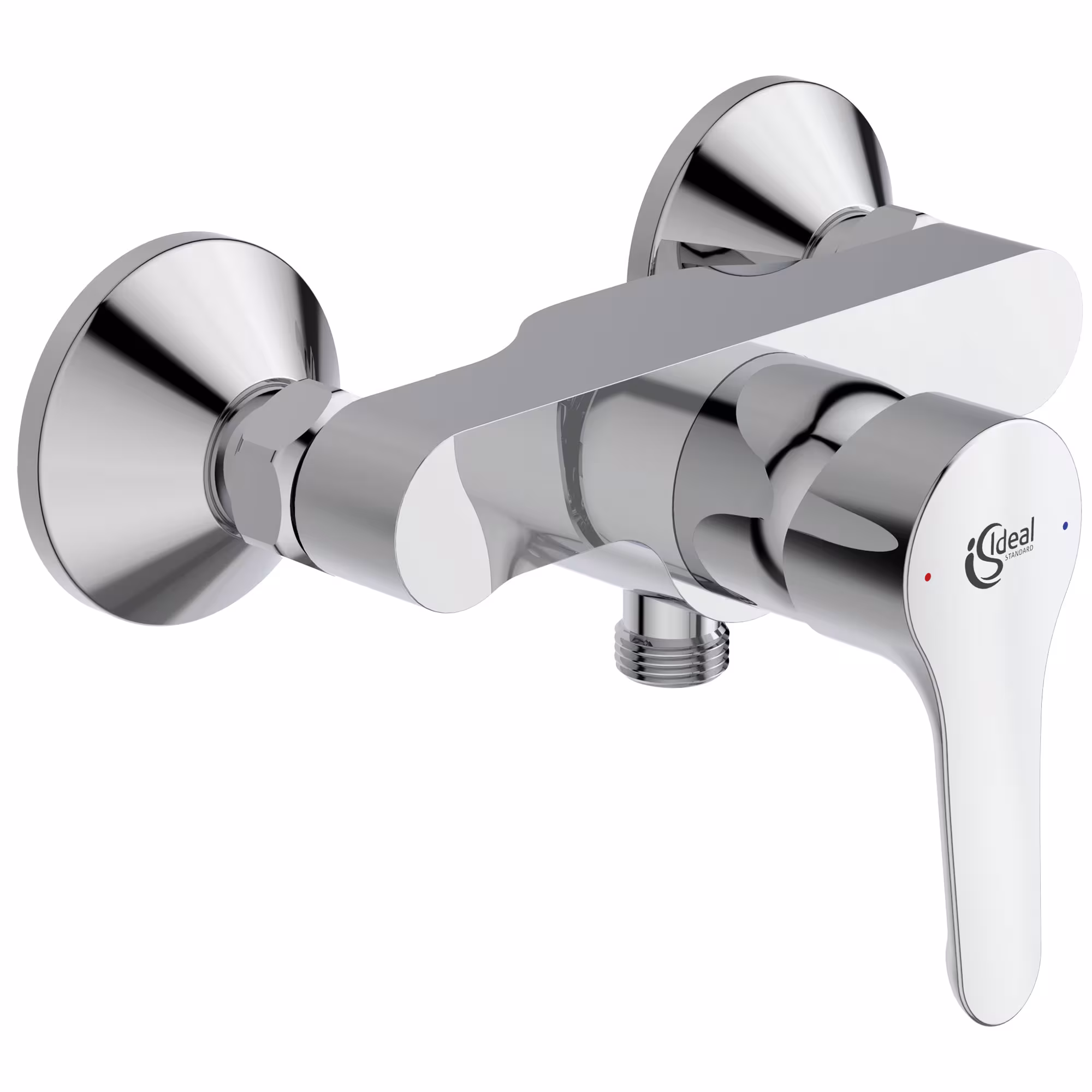 Miscelatore monocomando per doccia cromato design 502 della marca Sanicomfort dal programma di rubinetteria