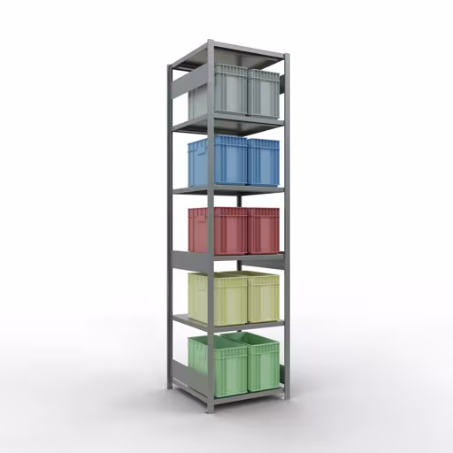 Image du produit n° 14 de l'article étagère de base, étagère, système enfichable MULTIplus250, 3000 x 750 x 800 mm, 7 étagères, barres de longueur, galvanisé Figure n° 14 de l'article étagère de base, système d'étagères enfichables MULTIplus250, 3000 x 750 x 800 mm, 7 étagères, galvanisées du groupe de produits système enfichable de la marque Schulte Lagertechnik