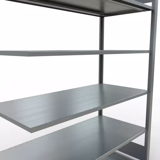 Figure n° 7 de l'article étagère complémentaire, étagère de bureau, système enfichable MULTIplus150, 2000 x 1300 x 600 mm, 6 étagères, galvanisées, de la gamme d'étagères de bureau de Schulte Lagertechnik