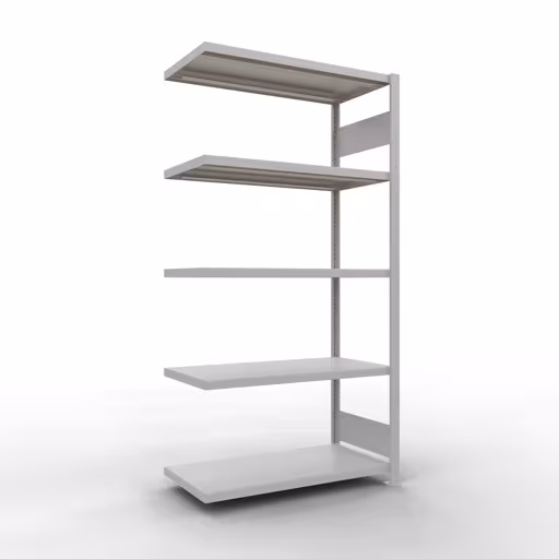 Figure n° 14 de l'article étagère complémentaire, étagère à étagères, système enfichable MULTIplus250, 2000 x 1000 x 500 mm, 5 étagères, RAL 7035 gris clair du groupe de produits système enfichable de Schulte Lagertechnik