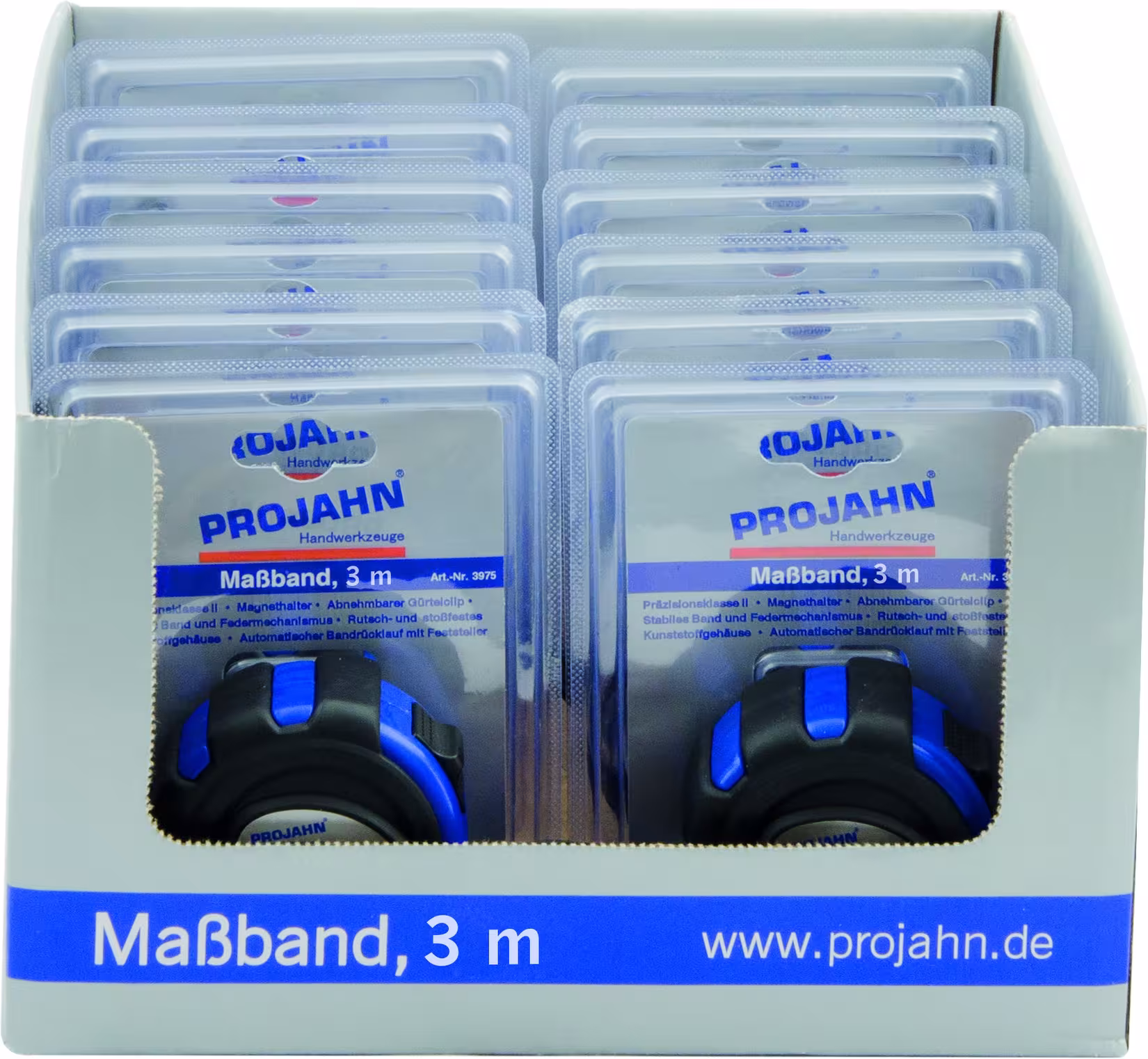 Mètre ruban avec aimant et boîtier bi-composant de PROJAHN Mètre ruban avec aimant et boîtier à 2 composants, outils de mesure