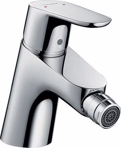 Mitigeur de bidet monocommande Hansgrohe FOCUS, diamètre nominal 15, avec bonde clic-clac G 1 1/4 pouce chromée, de la catégorie accessoires de bidet, référence 6000532091