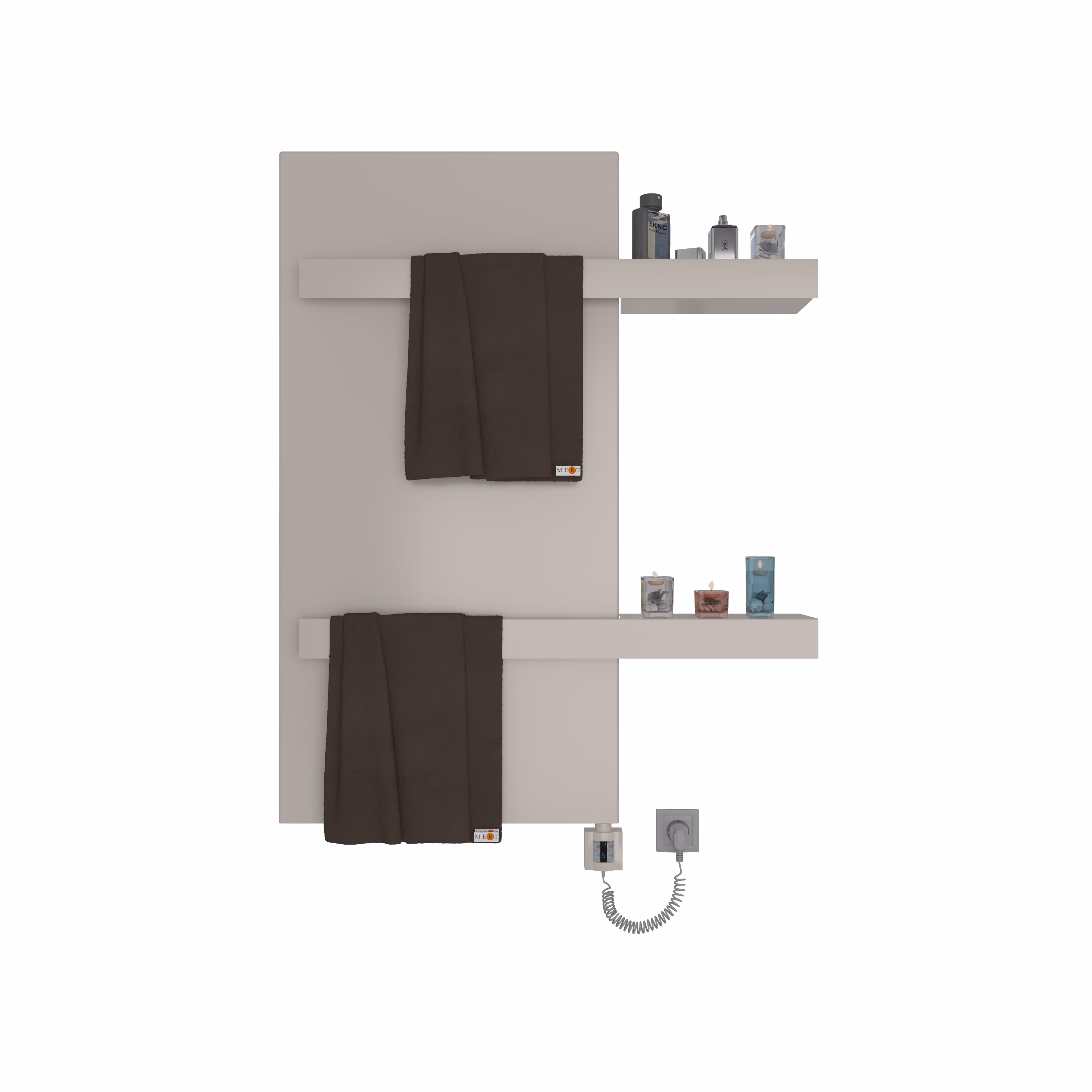 MERT Design Cover - Couverture pour anciens radiateurs de salle de bains de 500x1200 mm, blanc