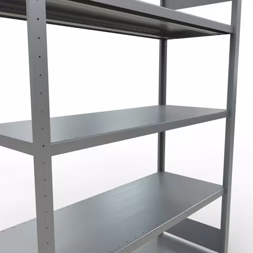Produktbild Nr 13 des Artikels Grundregal, Fachbodenregal Stecksystem MULTIplus250, 2000 x 1300 x 500 mm (HxBxT), 5 Fachböden, Längenriegel, verzinkt Abbildung Nr 13 des Artikels Grundregal, Fachbodenregal Stecksystem MULTIplus250, 2000 x 1300 x 500 mm (HxBxT), 5 Fachböden, Längenriegel, verzinkt aus der Produktgruppe Stecksystem von der Marke Schulte Lagertechnik