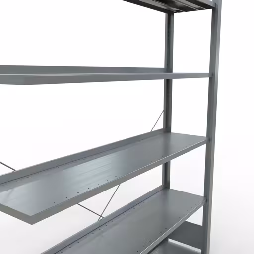 Étagère supplémentaire, étagère de bureau, système enfichable MULTIplus85, 2000 x 1300 x 300 mm (HxLxP), 6 étagères, galvanisées, de Schulte Lagertechnik avec le réf. 17711