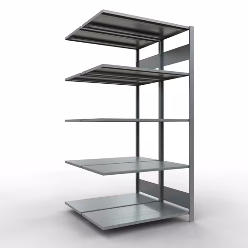 Figura n. 11 dell'articolo scaffali sovrapposti, scaffali doppi, scaffali, sistema a innesto MULTIplus150, 2000 x 1000 x (2x500) mm (AxLxP), 2x5 ripiani, barre longitudinali, zincato dal gruppo di prodotti scaffali della marca Schulte Lagertechnik