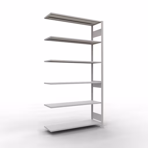, Système de rayonnage à étagères MULTIplus150, 2500 x 1300 x 400 mm, 6 étagères, gris clair RAL 7035 de Schulte Lagertechnik avec la référence réf. 32646-130-LR