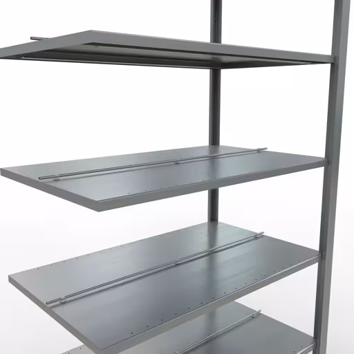 Rayonnage supplémentaire, étagère de bureau, système enfichable MULTIplus150, 2300 x 1000 x 600 mm, 7 étagères, galvanisé, avec butée centrale de Schulte Lagertechnik de la catégorie étagères de bureau