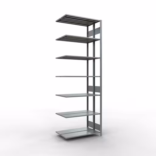 Rayonnage supplémentaire, rayonnage double, système d'étagères MULTIplus150, 3000 x 1000 x (2x300) mm, 2x7 étagères, galvanisé de la marque Schulte Lagertechnik de la gamme de produits d'étagères