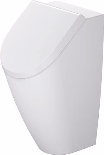 Detailbild 4026838 Duravit urinoir Rimless ME by Starck, blanc sortie horizontale, version pour couvercle