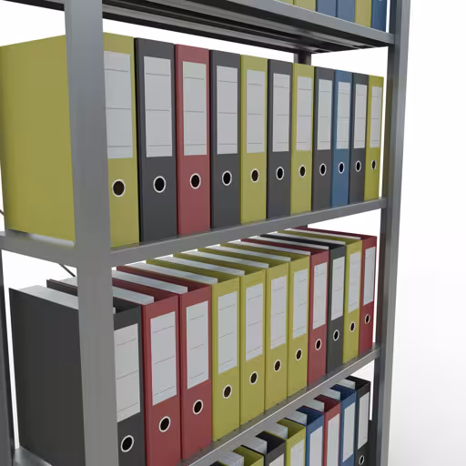Figure n° 12 de l'article, étagère de bureau, système enfichable MULTIplus85, 1800 x 1000 x 300 mm, 5 étagères, galvanisées, sans barre d'arrêt du groupe de produits étagères de bureau de Schulte Lagertechnik