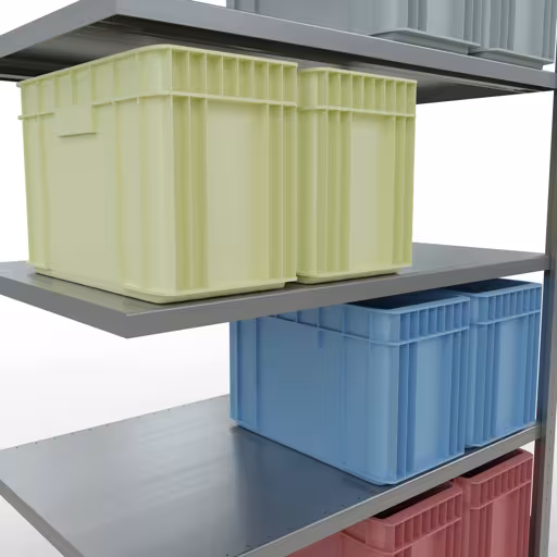 Image du produit n° 15 de l'article Rayonnage complémentaire, rayonnage à étagères, système enfichable MULTIplus250, 2000 x 1300 x 800 mm, 5 étagères, barres longitudinales, galvanisé Figure n° 15 de l'article, système d'étagères MULTIplus250, système enfichable, 2000 x 1300 x 800 mm, 5 étagères, galvanisé du groupe de produits système enfichable de Schulte Lagertechnik