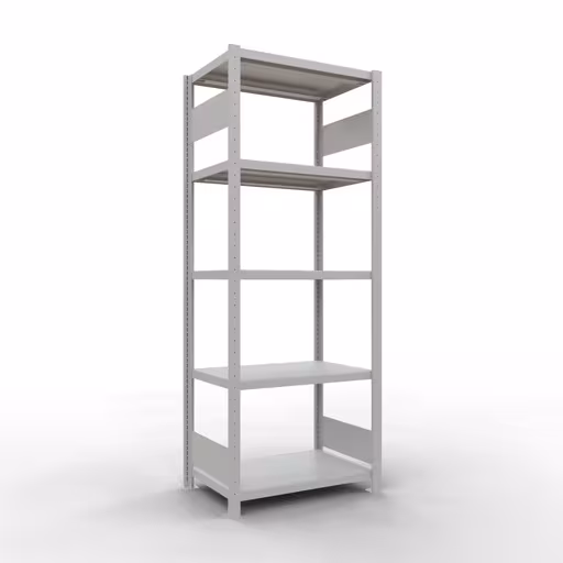 Figure n° 9 de l'article étagère de base, étagère, système enfichable MULTIplus250, 2000 x 750 x 500 mm, 5 étagères, gris clair RAL 7035 du groupe de produits système enfichable de Schulte Lagertechnik
