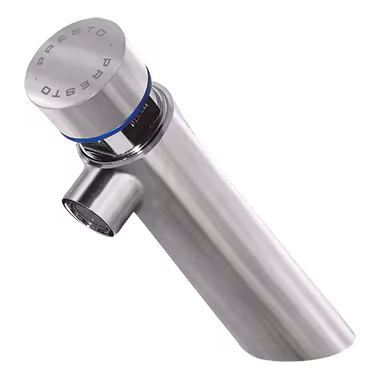Presto Neo, rubinetto a colonna in acciaio inox 7s per acqua fredda di Rada Presto Neo, valvola a colonna 7s in acciaio inossidabile per acqua fredda, rubinetteria per lavabo, articolo n. 2.1931.067