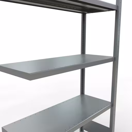 Scaffali aggiuntivi, scaffali, sistema a innesto MULTIplus330, 2000 x 1000 x 400 mm (AxLxP), 5 ripiani, barre longitudinali, zincato di Schulte Lagertechnik con l'articolo n. 13945-LR