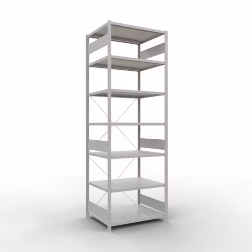 Figure n° 14 de l'article étagère de base, système d'étagères enfichables MULTIplus330, 3000 x 1000 x 800 mm, 7 étagères, RAL 7035 gris clair du groupe de produits système enfichable de la marque Schulte Lagertechnik