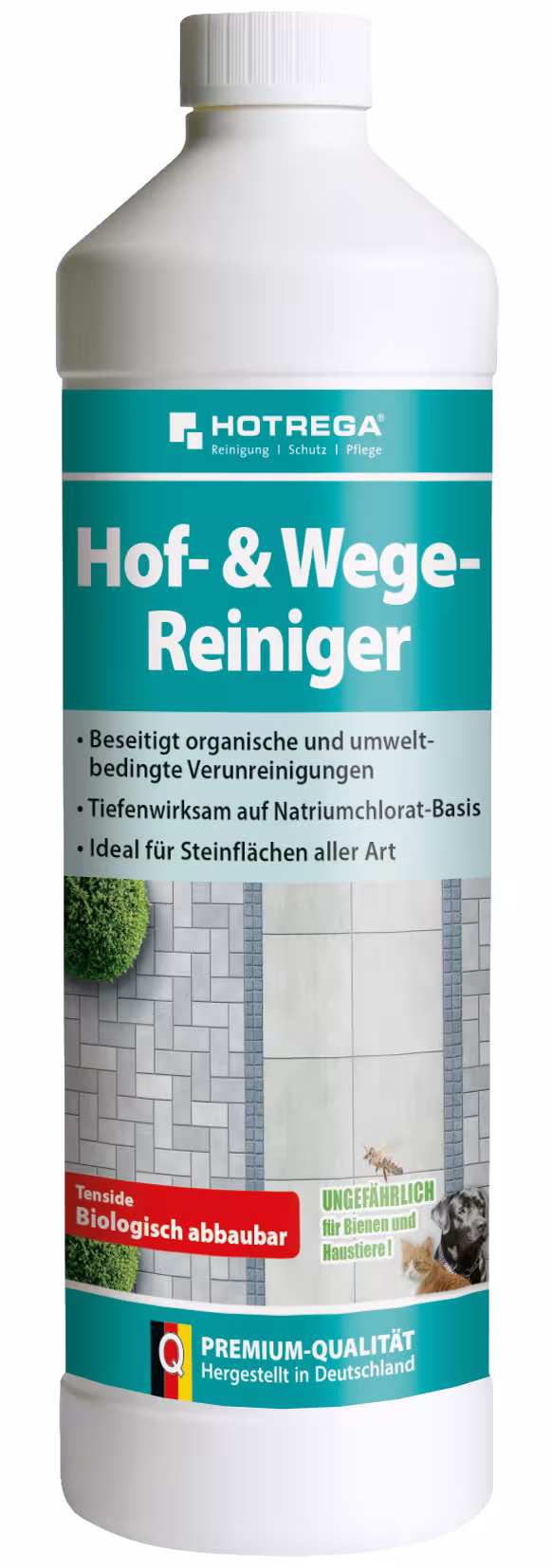 Pulitore per cortili e percorsi | HOTREGA®, pulitore da giardino