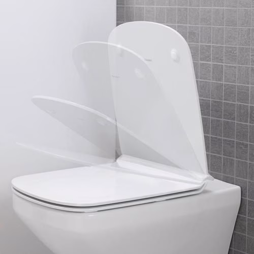 Detailbild 3983345 Ensemble WC mural Duravit DuraStyle, rimless, chasse d'eau basse Durafix, blanc, siège WC avec abaissement automatique inclus