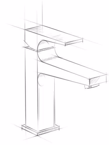 Mitigeur de lavabo monocommande Hansgrohe METROPOL 110, diamètre nominal 15, chromé, de la catégorie robinetterie de lavabo, référence 6000645719