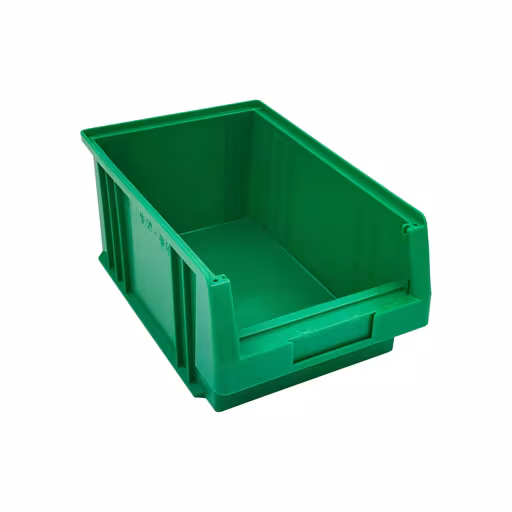 Un'altra vista dell'articolo contenitore a vista, PxLxA 330x213x150 mm, verde, polipropilene della categoria Scaffali