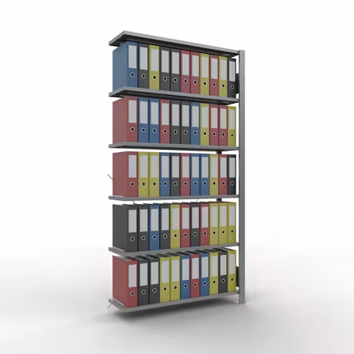 Étagère supplémentaire, étagère de bureau, système enfichable MULTIplus85, 2000 x 1000 x 300 mm (HxLxP), 6 étagères, galvanisées, de Schulte Lagertechnik de la gamme d'étagères de bureau