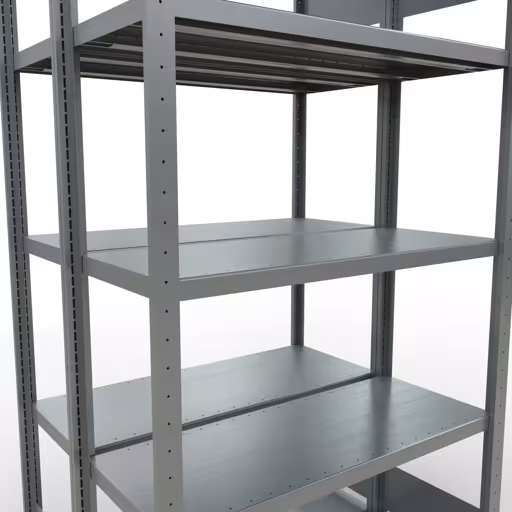 Étagère de base, étagère double, système d'étagères MULTIplus250, 2000 x 1000 x (2x400) mm, 2x5 étagères, galvanisé de la marque Schulte Lagertechnik de la gamme d'étagères