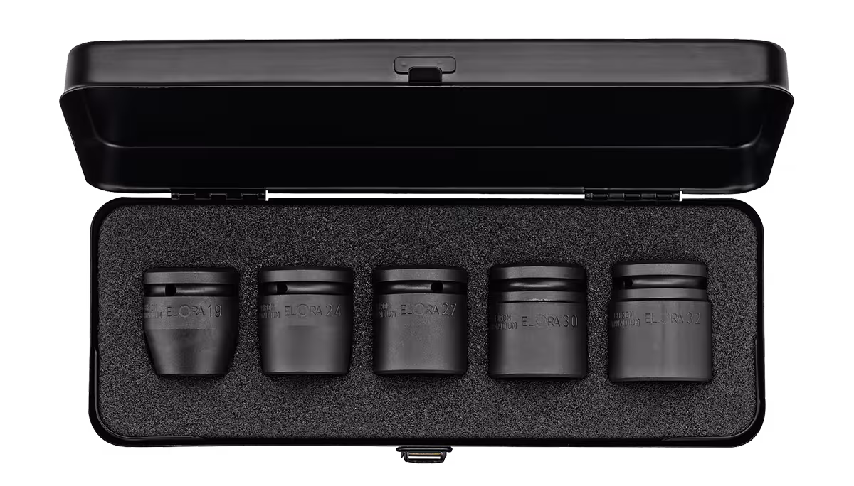 Set di bussole per avvitatori a impulsi 3/4", 5 pezzi, ELORA-791 S5/A della categoria Set di bussole per avvitatori a impulsi 3/4" con l'articolo n. 0791600505100