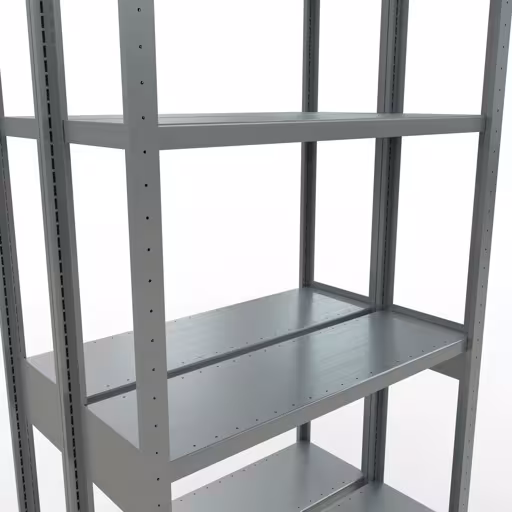 Scaffale base, scaffale doppio, sistema di scaffali MULTIplus250, 3000 x 1000 x (2x300) mm (AxLxP), 2x7 ripiani, barre longitudinali, zincato della marca Schulte Lagertechnik dal programma scaffali