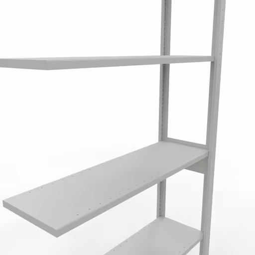 Immagine del prodotto n. 6 dell'articolo scaffale aggiuntivo, sistema a innesto per ripiani MULTIplus150, 2500 x 1000 x 300 mm, 6 ripiani, RAL 7035 grigio chiaro dalla gamma di prodotti per sistemi a innesto della marca Schulte Lagertechnik