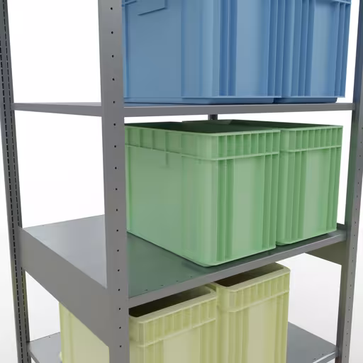 Figure n° 13 de l'article étagère de base, système d'étagères enfichables MULTIplus150, 2500 x 1000 x 800 mm, 6 étagères, galvanisées du groupe de produits système enfichable de la marque Schulte Lagertechnik