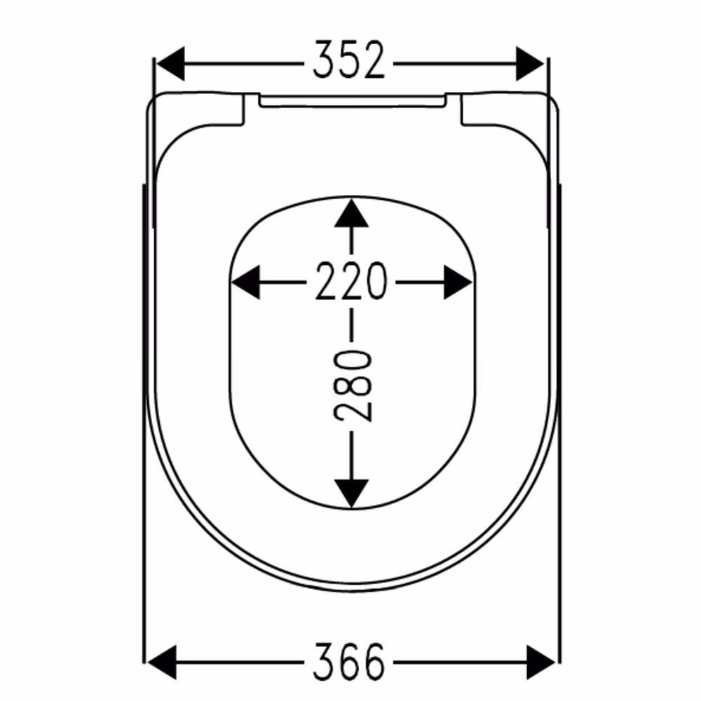 Une autre vue de l'article abattant WC D650 forme D blanc avec mécanisme soft-close, y compris pour ME de Starck de la catégorie céramique de salle de bain