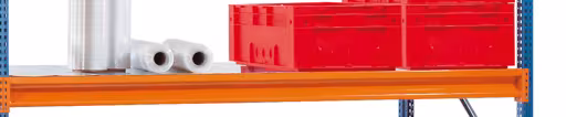 Niveau supplémentaire avec panneaux en acier, L 100, 2500 x 1200 mm, orange/galvanisé, charge du compartiment 780 kg de Schulte Lagertechnik avec réf. 19779