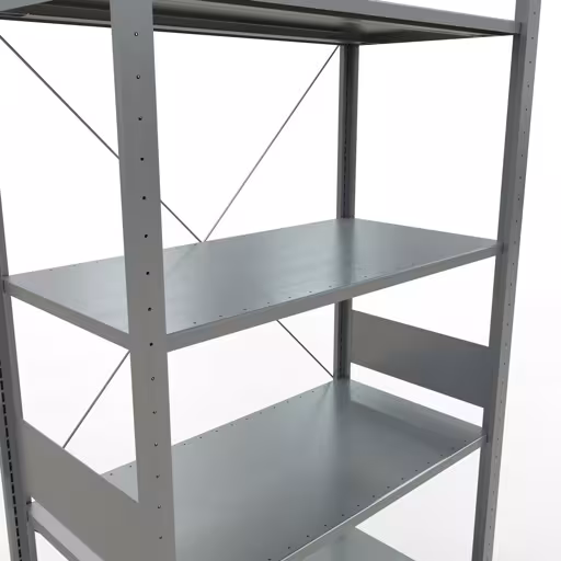 Figura n. 14 dell'articolo scaffale base, scaffale, sistema a innesto MULTIplus85, 3000 x 1000 x 500 mm (AxLxP), 7 ripiani, traversa, zincato del gruppo di prodotti sistema a innesto della marca Schulte Lagertechnik