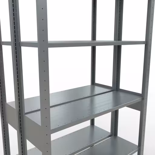 Image du produit n° 13 de l'article Étagère de base, étagère double, système d'étagères MULTIplus150, 2500 x 1000 x (2x300) mm (HxLxP), 2x6 étagères, barres de longueur, galvanisé Figure n° 13 de l'article étagère de base, étagère double, système d'étagères enfichables MULTIplus150, 2500 x 1000 x (2x300) mm, 2x6 étagères, galvanisées du groupe de produits étagères de la marque Schulte Lagertechnik