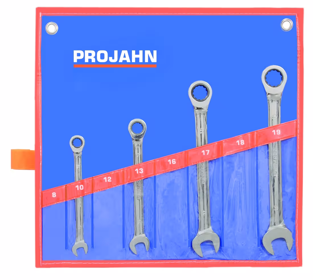 Set chiavi GearTech borsa arrotolata 4 pezzi 10 - 13 - 17 - 19 mm, chiave inglese, articolo n. 3498