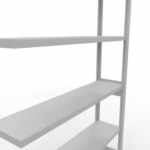 Figura n. 15 dell'articolo scaffale aggiuntivo, scaffale, sistema a innesto MULTIplus250, 2500 x 1300 x 300 mm (AxLxP), 6 ripiani, barre longitudinali, RAL 7035 grigio chiaro del gruppo di prodotti sistema a innesto della marca Schulte Lagertechnik