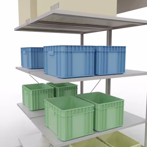 Étagère supplémentaire, étagère double, système d'étagères MULTIplus150, 2000 x 1000 x (2x600) mm (HxLxP), 2x5 étagères, traverse, RAL 7035 gris clair de la catégorie étagère double avec le GTIN 4004514208255. Rayonnage supplémentaire, rayonnage double, système d'étagères MULTIplus150, 2000 x 1000 x (2x600) mm, 2x5 étagères, traverse, gris clair RAL 7035 de la marque Schulte Lagertechnik de la gamme de produits d'étagères