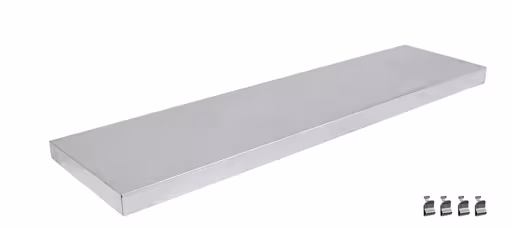 Ripiano aggiuntivo MULTIplus250 1000 x 250, argento, inclusi 4 supporti per ripiani della marca Schulte Lagertechnik della gamma di prodotti del sistema a innesto