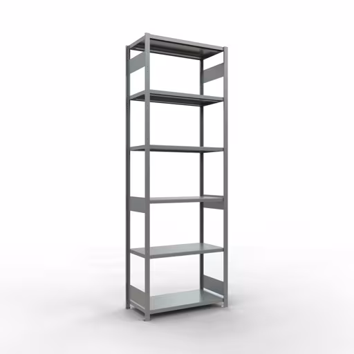 Figura n. 13 dell'articolo scaffale base, scaffale, sistema a innesto MULTIplus250, 3000 x 1000 x 500 mm (AxLxP), 7 ripiani, barre longitudinali, zincato del gruppo di prodotti sistema a innesto della marca Schulte Lagertechnik