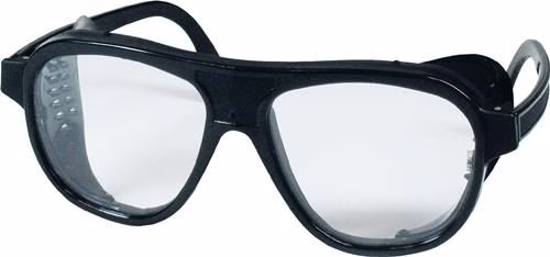 Lunettes de sécurité EN 166, branches noires, verres transparents en nylon et plastique, de la catégorie lunettes de sécurité, référence 4000370013