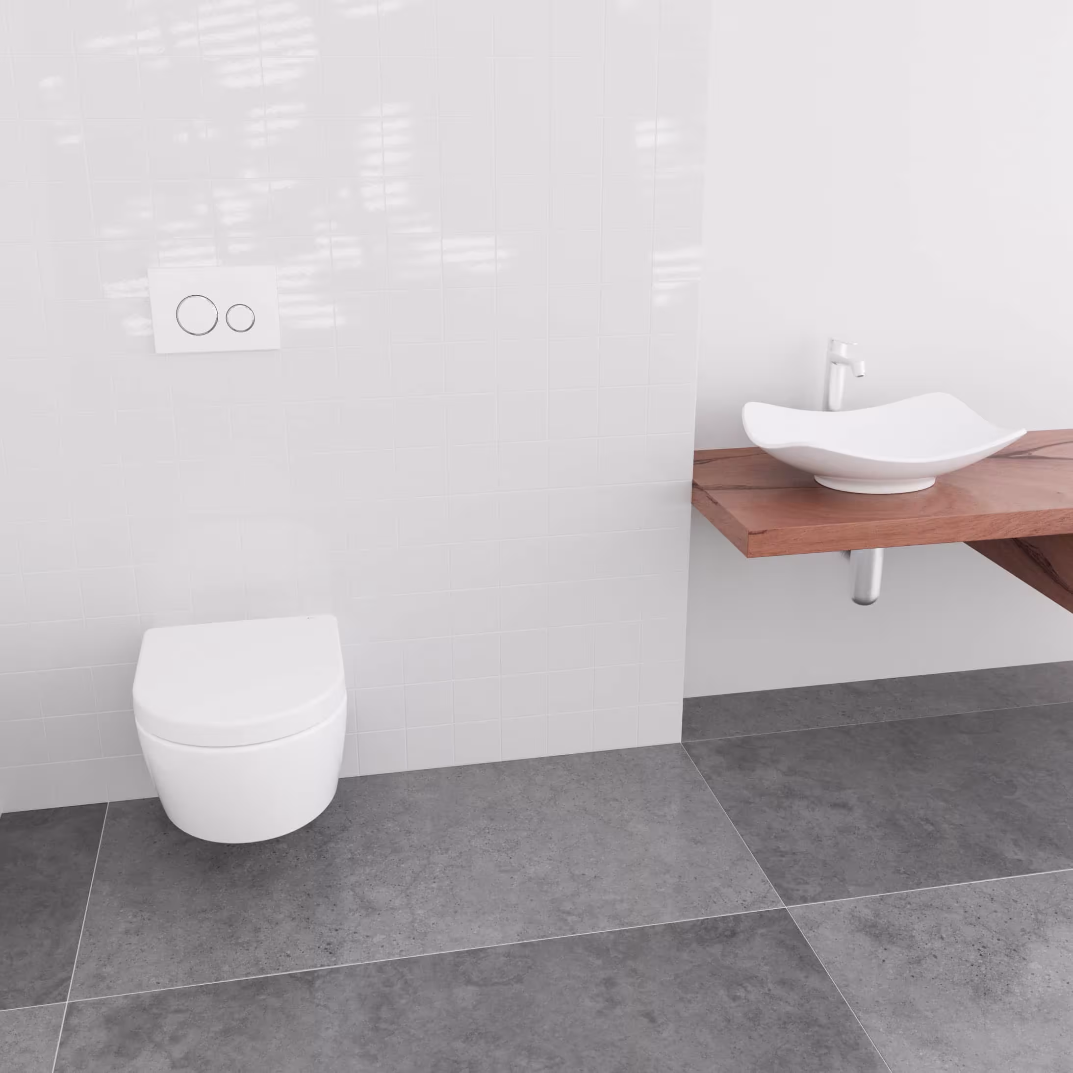 Sedile WC compatto D700 bianco forma a D con meccanismo Soft-Close incluso ME di Starck, Laufen Pro della marca LUVETT dalla serie di ceramiche per il bagno