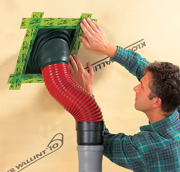 Nastro adesivo flessibile Flecto per uso interno, larghezza 60 mm, rotolo da 25 m di Klöber con articolo n. KU0112-01