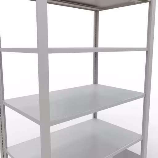 Figure n° 9 de l'article étagère de base, étagère de bureau, système enfichable MULTIplus150, 2000 x 1000 x 600 mm (HxLxP), 6 étagères, , , gris clair de la gamme d'étagères de bureau de Schulte Lagertechnik