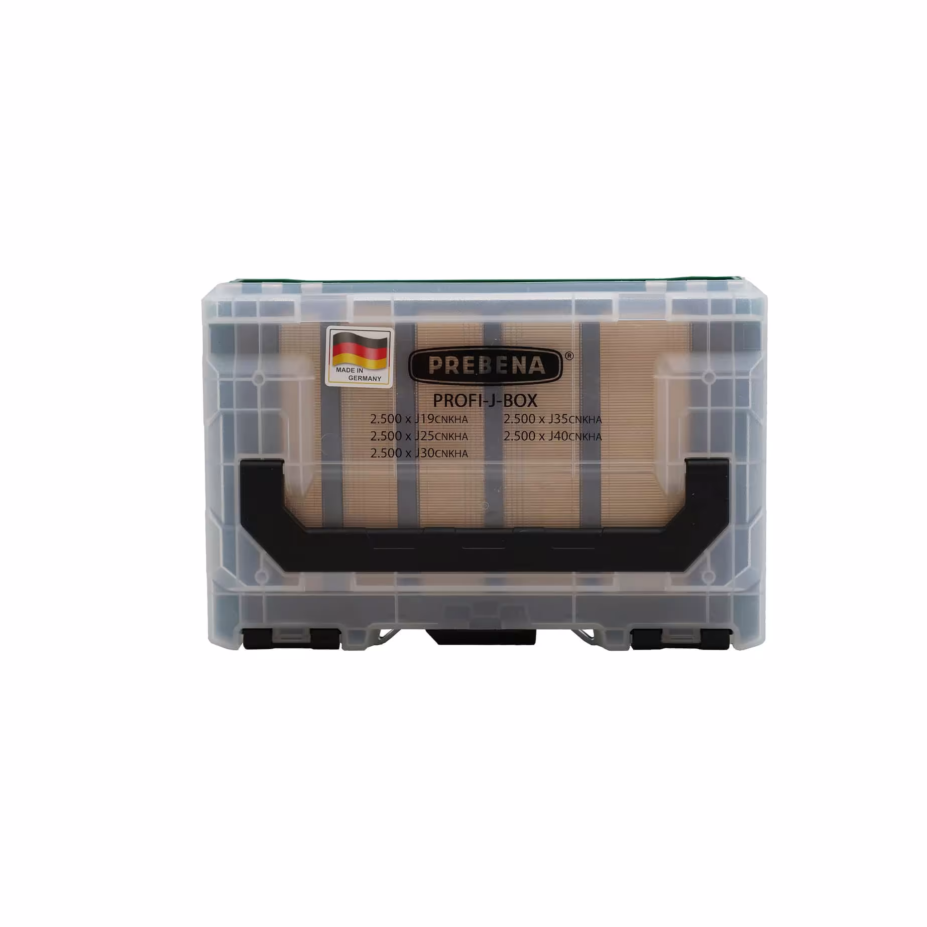 PROFI-J-BOX - Stauchkopfnägel (Brads) Type J in der Baustellengerechten metaBOX aus der Kategorie Tackerklammern & Nägel mit der Artikelnummer PROFI-J-BOX