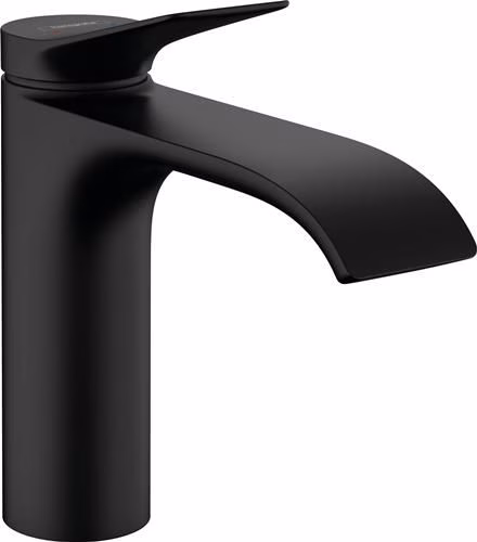 Hansgrohe Einhebel-Waschtischmischer VIVENIS 110 mit Zugstangen-Ablaufgarnitur 1 1/4 Zoll mattschwarz von der Marke Hansgrohe Einhebel-Waschtischmischer HANSGROHE aus der Kategorie Waschtischarmaturen mit der Teilenummer 6000699420