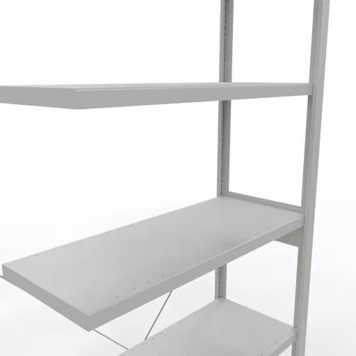 Figure n° 11 de l'article étagère complémentaire, étagère à étagères, système enfichable MULTIplus330, 2500 x 1000 x 400 mm, 6 étagères, traverse, RAL 7035 gris clair du groupe de produits système enfichable de Schulte Lagertechnik