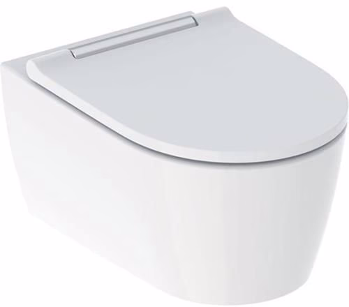 WC sospeso Geberit ONE Set con sedile WC bianco/cromo lucido, KeraTect del marchio Geberit Set WC sospeso Geberit ONE con sedile WC bianco/cromo lucido, KeraTect, della categoria WC sospesi, codice articolo 6000578889