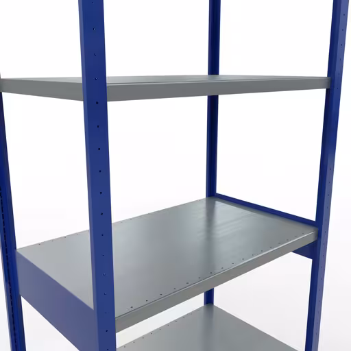 Figura n. 12 dell'articolo scaffale base, scaffale, sistema a innesto MULTIplus250, 3000 x 1000 x 600 mm (AxLxP), 7 ripiani, barre longitudinali, RAL 5010 blu genziana/zincato del gruppo di prodotti sistema a innesto della marca Schulte Lagertechnik