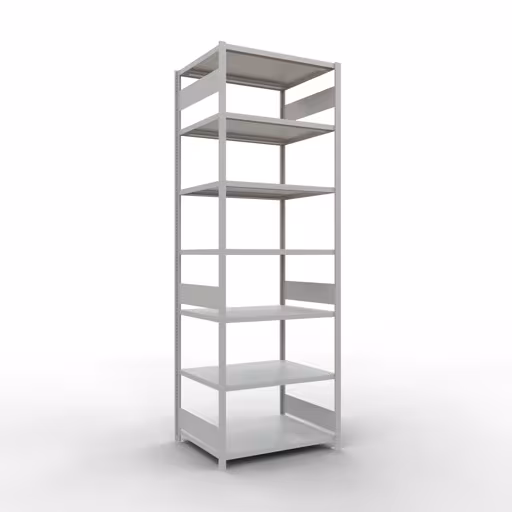 Figure n° 13 de l'article étagère de base, étagère, système enfichable MULTIplus330, 3000 x 1000 x 800 mm, 7 étagères, RAL 7035 gris clair du groupe de produits système enfichable de Schulte Lagertechnik